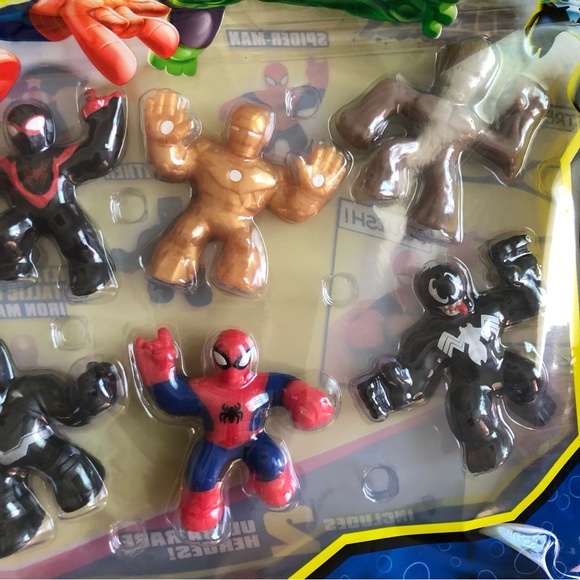 Heroes Of Goo Jit Zu Marvel Mini 8 Pack with 2 Ultra Rare Figures. - Picture 3 of 4